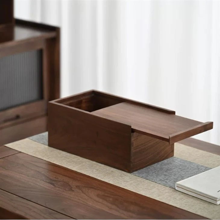 Black-Walnut-Pull-Out-Drawer-Wooden-Box suppliers