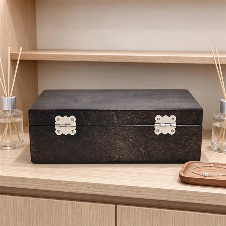Dark Wood Essential Oil Storage Box price