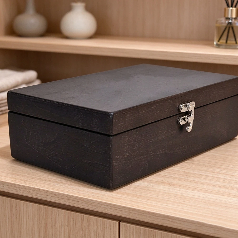 Dark Wood Essential Oil Storage Box 5 Dark Wood Essential Oil Storage Box 5