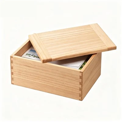 Rubber Wood Storage Box