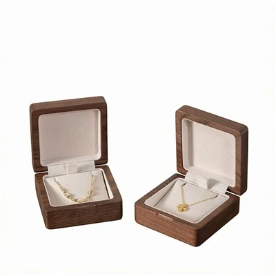 Wooden Necklace Storage Box