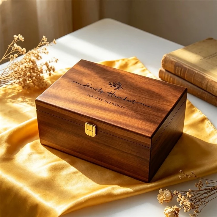 Walnut Flip-Top Gift Box high quality