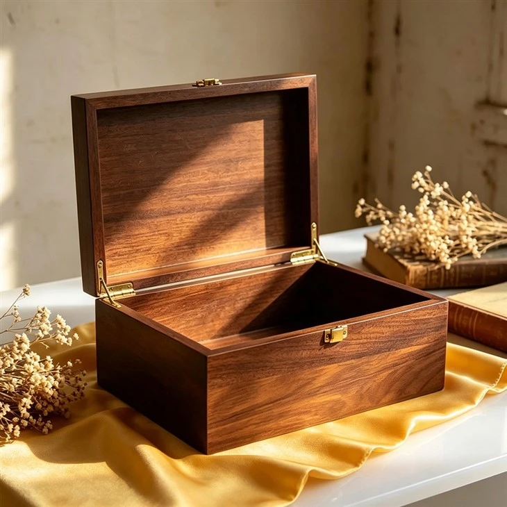 Walnut Flip-Top Gift Box suppliers