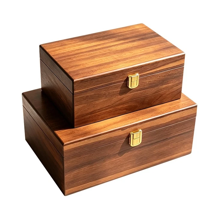 Walnut Flip-Top Gift Box